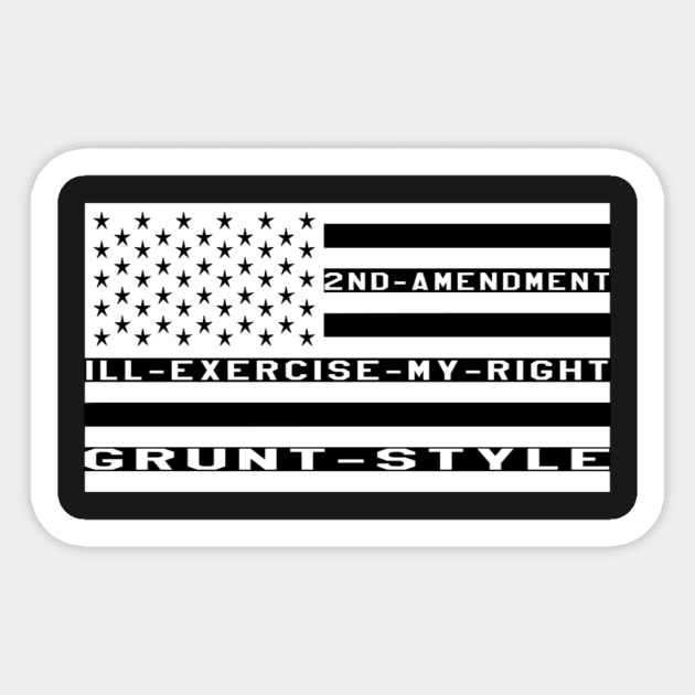 2ND Amendment American Flag Sticker by Akeli